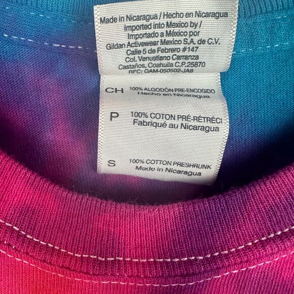 Gildan Heavy Cotton Unisex Iowa State Cyclones Football Tie-Dye T-Shirt Small - Picture 10 of 11